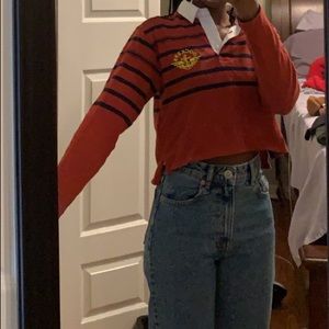 Urban Outfitters Cropped Polo Shirt